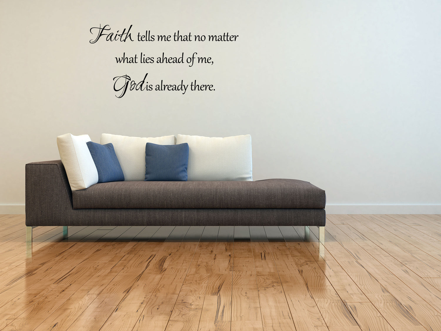 God Is Already There Vinyl Wall Decal - Inspirational Wall Signs