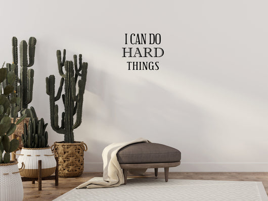 I Am Strong Vinyl Wall Decal - Motivational Wall Vinyl Quote -  Inspirational Wall Saying Sticker