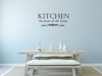 Kitchen The Heart Of The Home Vinyl Wall Decal Inspirational Wall Signs 