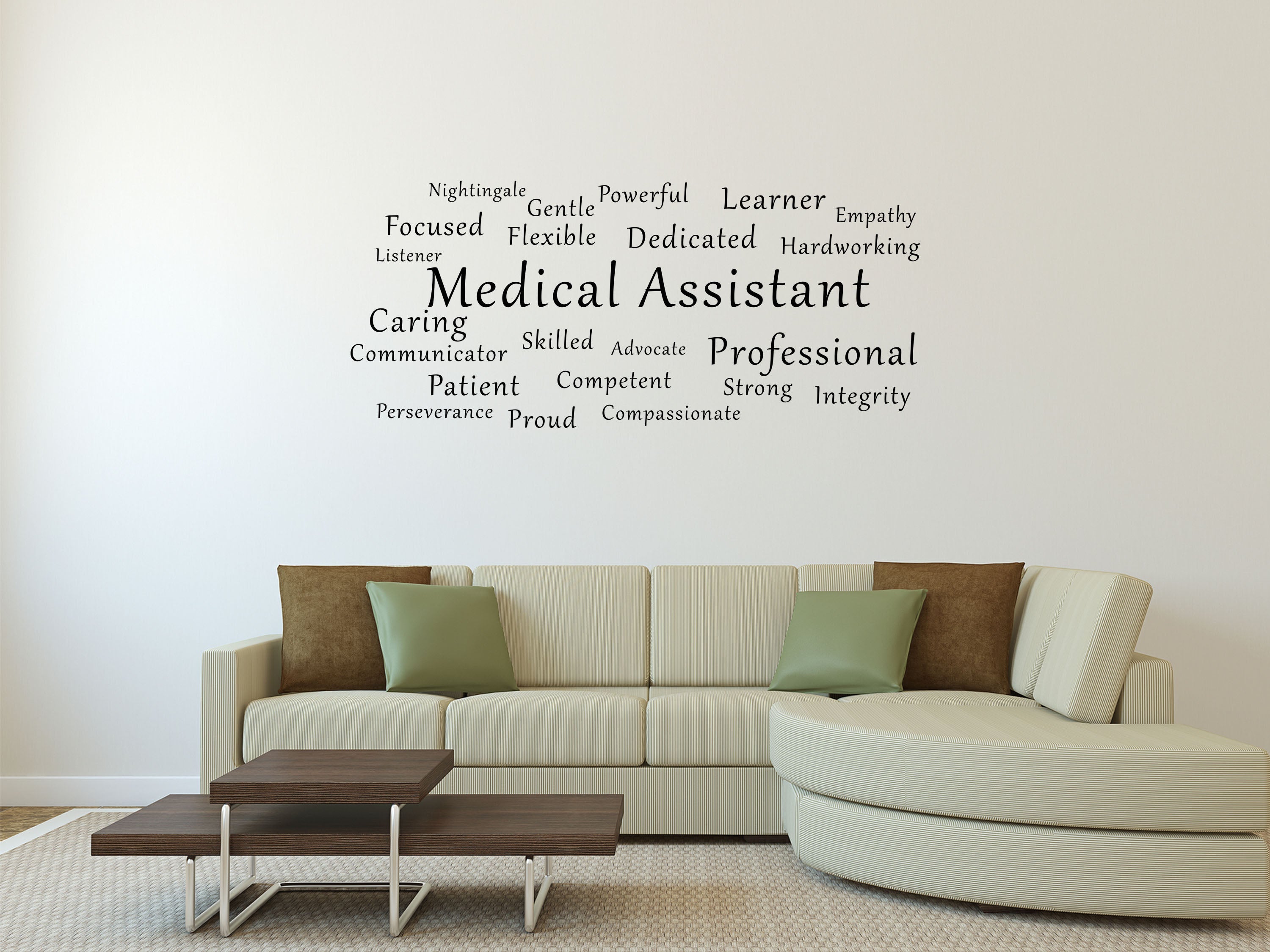 Medical Assistant Medical Office Décor Wall Quote Sticker – Inspirational Wall  Signs