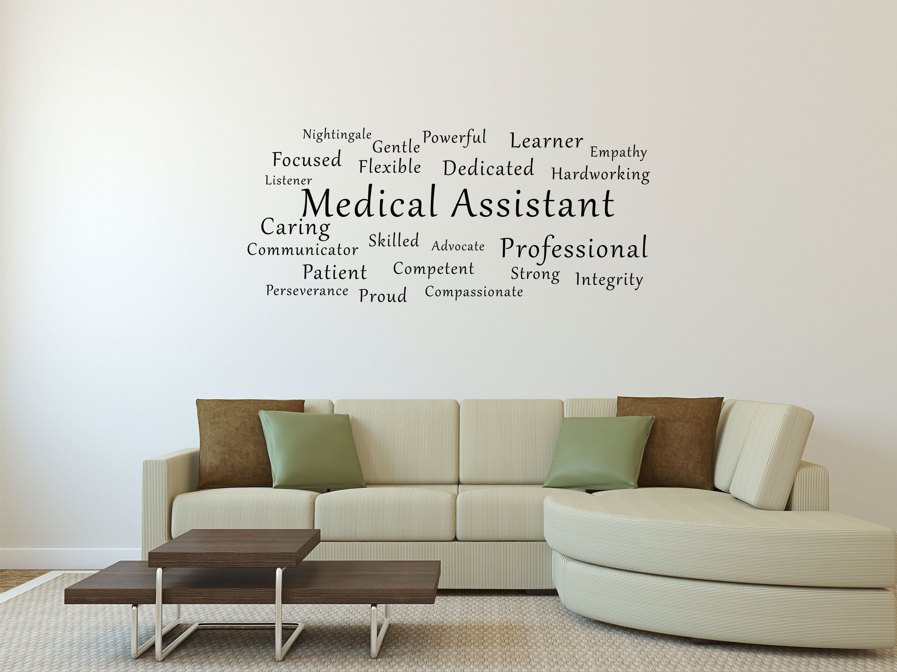 Medical Assistant Medical Office Décor Wall Quote Sticker – Inspirational  Wall Signs