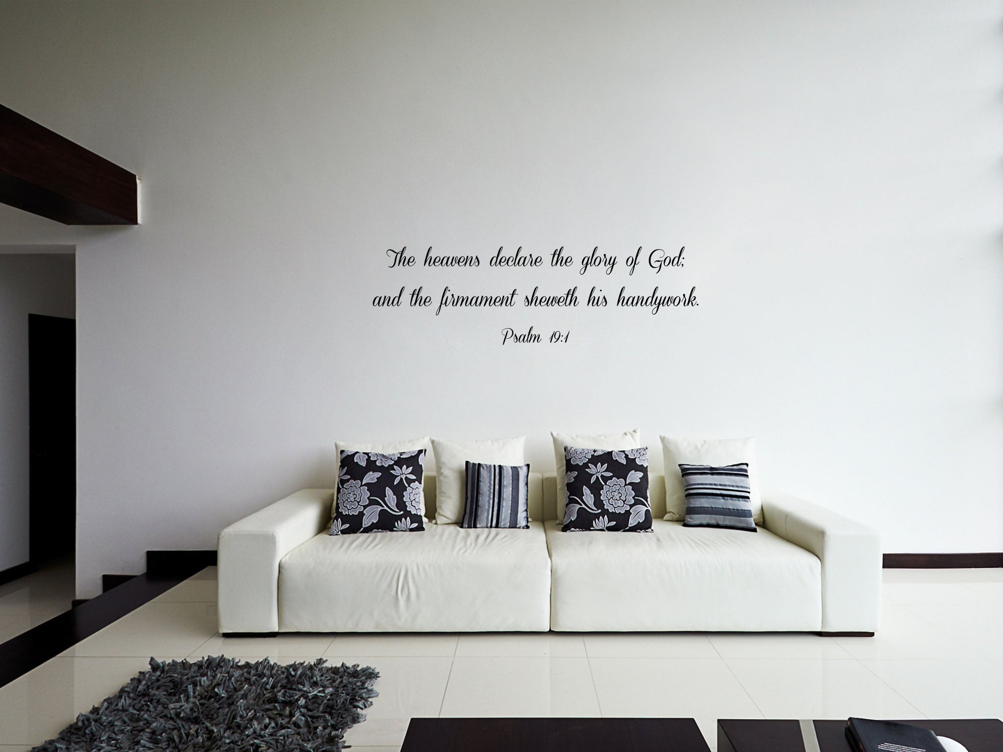 Psalm 19:1 - Bible Verse Scripture Sticker - Inspirational Wall Signs