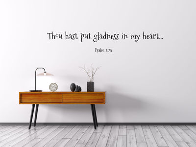 Psalm 4:7 - Inspirational Wall Decals Inspirational Wall Signs 