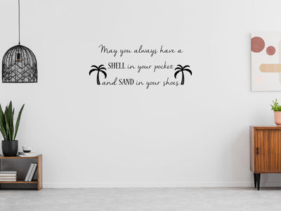 Shell In Your Pocket - Inspirational Wall Decals Vinyl Wall Decal Inspirational Wall Signs 