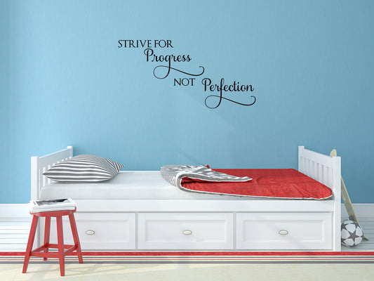 Vinyl Wall Decal Don't Wish For It Work For It Phrase Quote