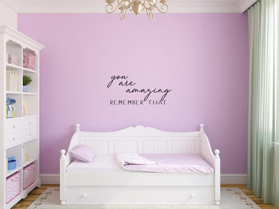 You Are Amazing Wall Decal Sticker For Office - Inspirational Wall Decals Home Decor Decals Inspirational Wall Signs 