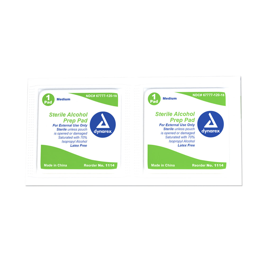 sterile alcohol prep pads use