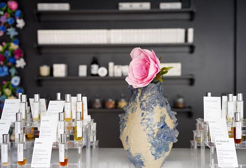 Fragrance studio interior shot