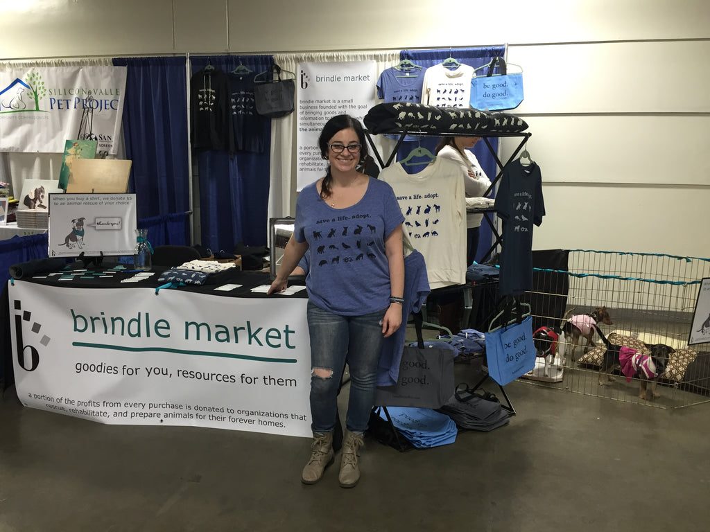 Cathy at Brindle Market's First Event