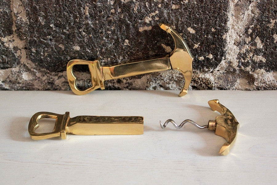 Brass Anchor Corkscrew and Bottle Opener – Nickey-Kehoe Test