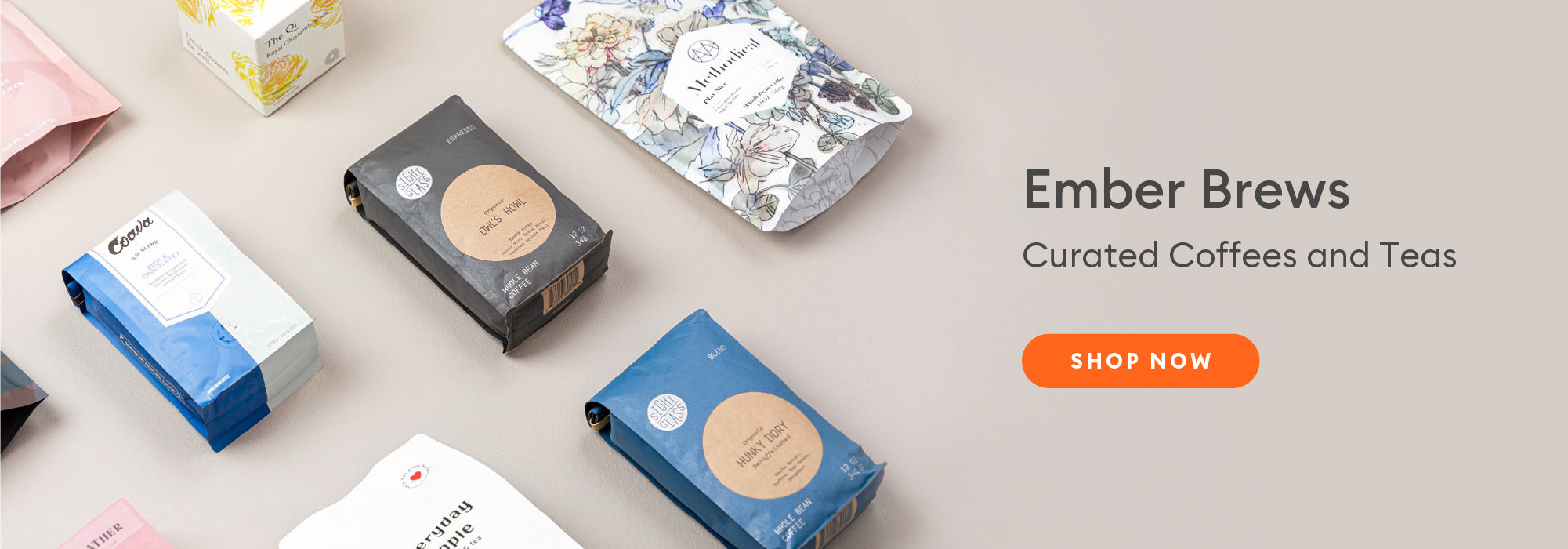 Ember Brews. Curated Coffees and Teas. Shop Now.