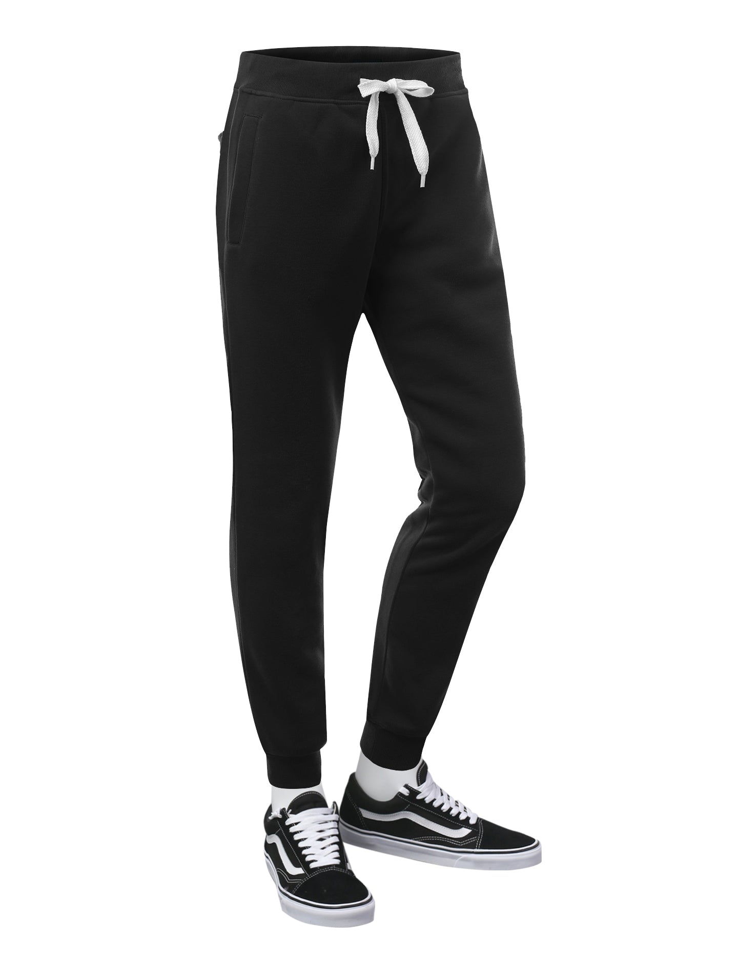 black jogger sweatpants