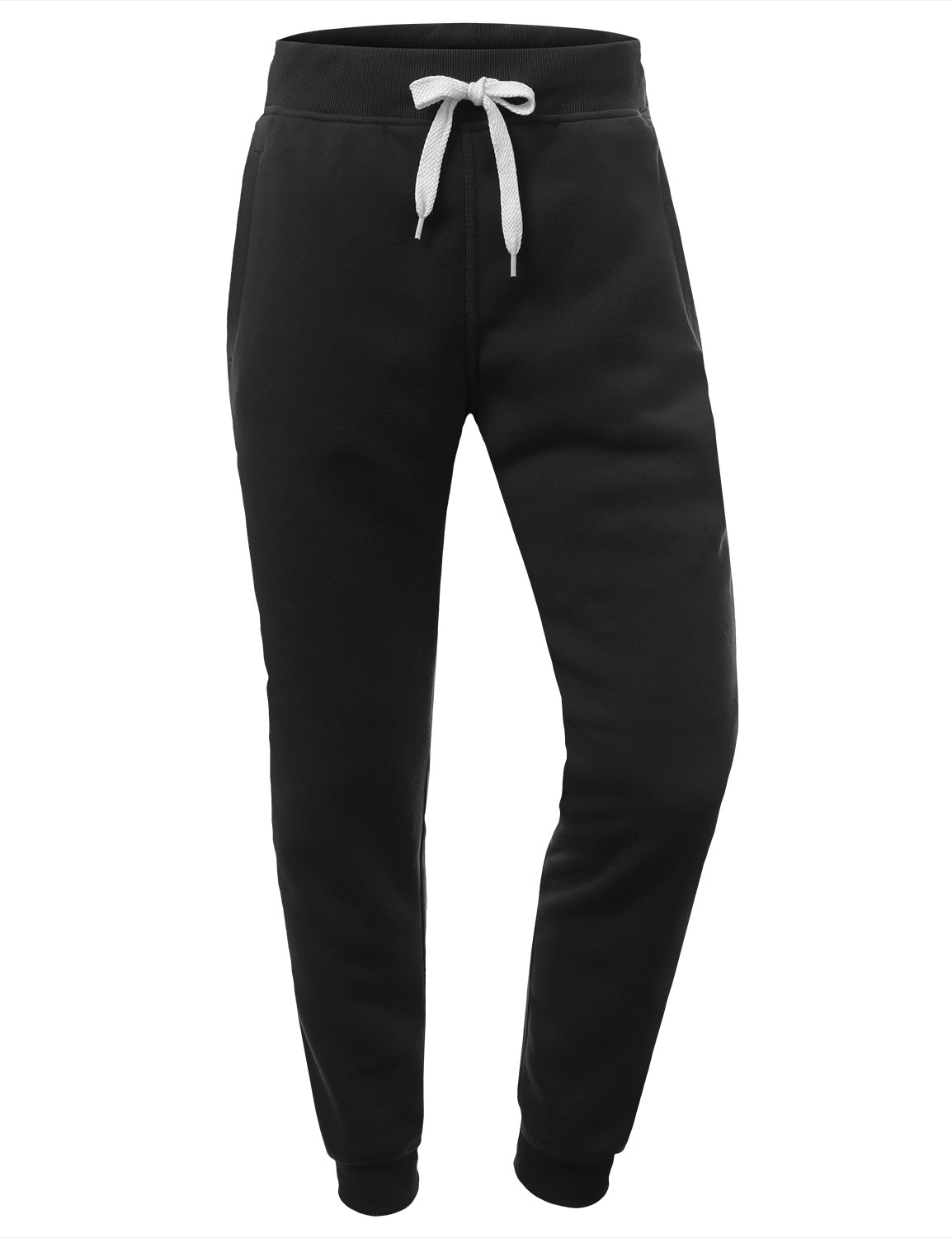 black jogger sweatpants