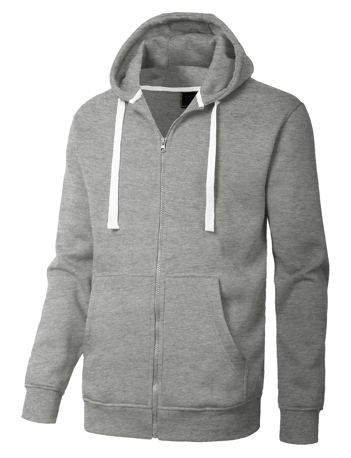 white fleece zip up hoodie