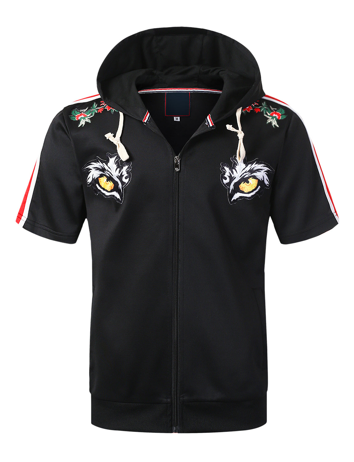 short sleeve hoodie jacket