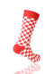 RED Checkered Novelty Socks - URBANCREWS