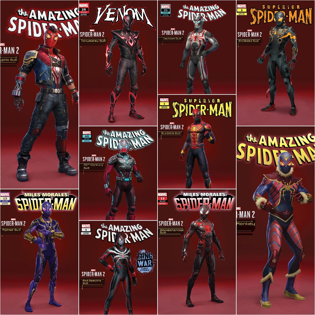 Variant Covers Show Off Marvel's Spider-Man 2 Costumes