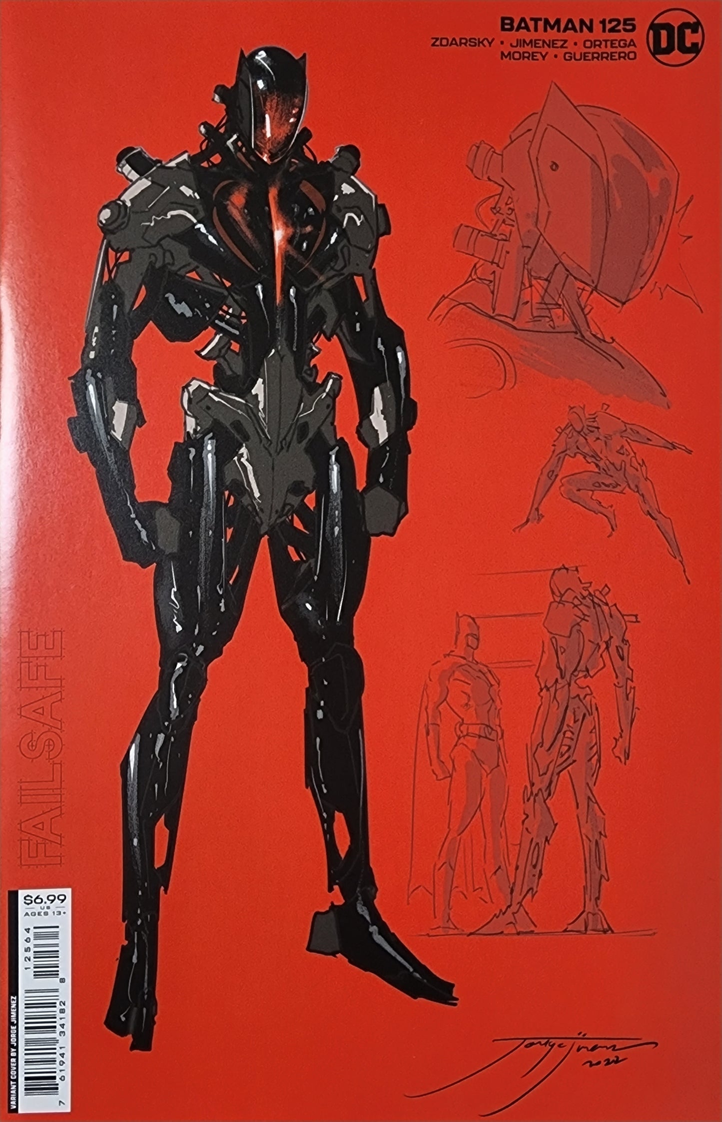 BATMAN #125 JORGE JIMENEZ FAILSAFE PROTOCOL CARD STOCK VARIANT 2022 –  Sanctum Sanctorum Comics & Oddities LLC