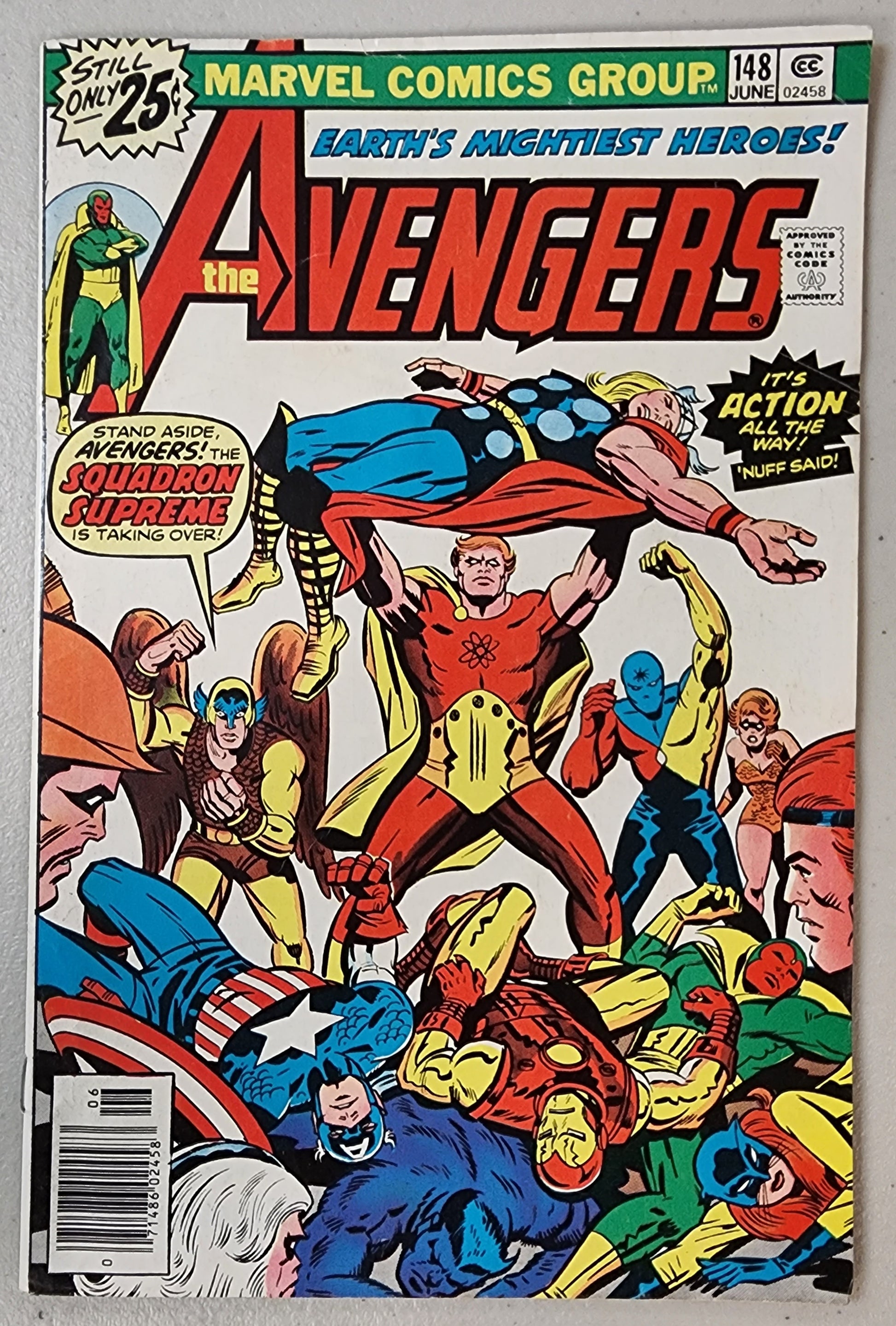 AVENGERS #148 (1ST AMPHIBIAN) JACK KIRBY COVER 1976 – Sanctum Sanctorum  Comics & Oddities LLC