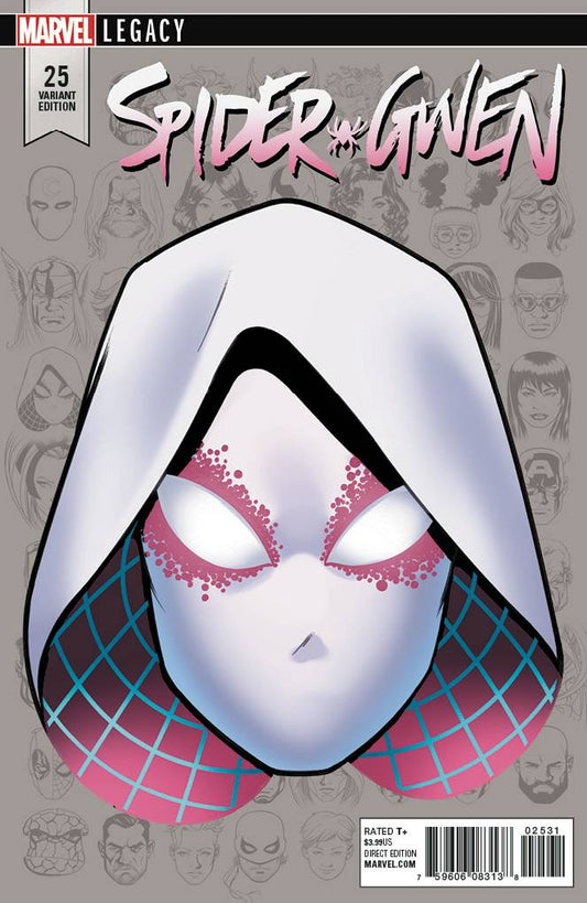 SPIDER-GWEN GHOST SPIDER 1 BATTLE LINES VIRGIN VARIANT SUJIN JO MARVEL NM