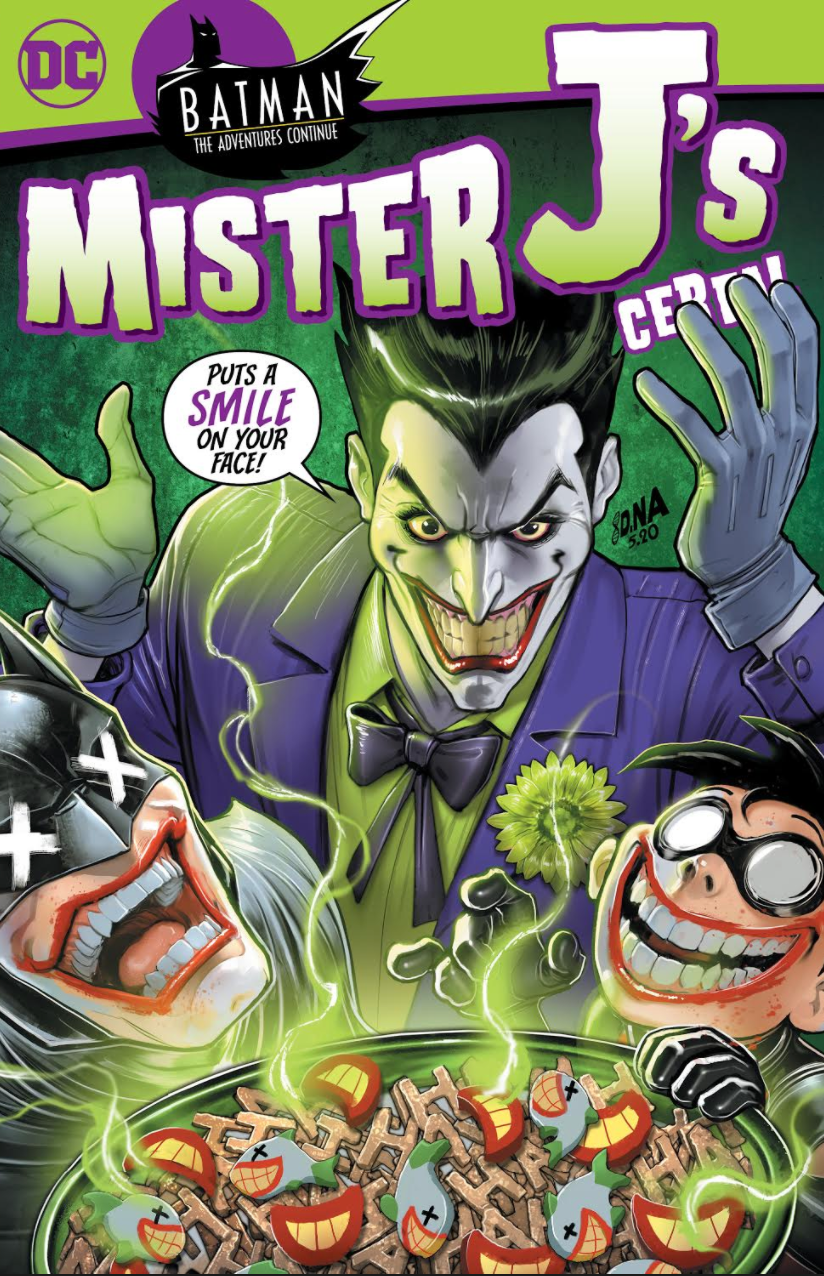 BATMAN THE ADVENTURES CONTINUE #2 SSCO Mister J's Joker Cereal Box Cov –  Sanctum Sanctorum Comics & Oddities LLC