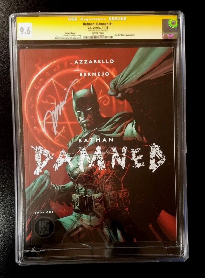  CGC SS Batman Damned #1 Variant Black Label Signed by Jim Lee DC C –  Sanctum Sanctorum Comics & Oddities LLC