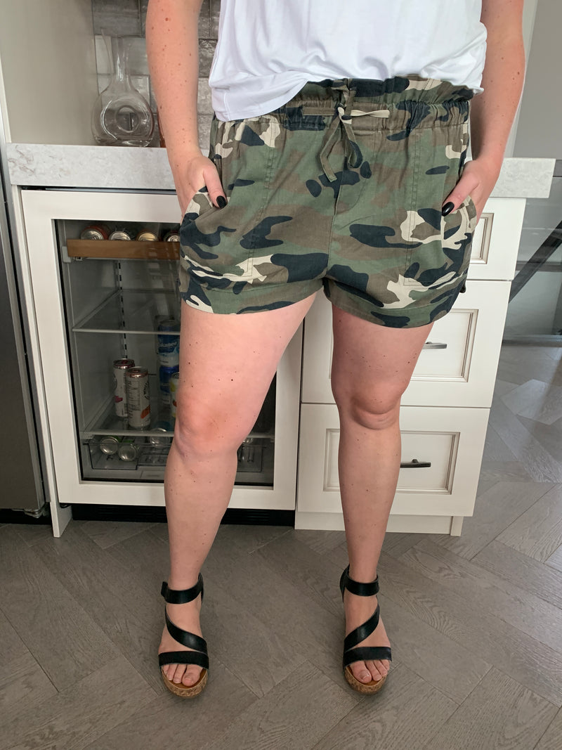 camo hiking shorts