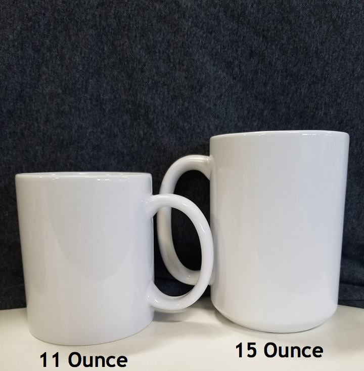 15 oz White Custom Coffee Mugs CustomHappy