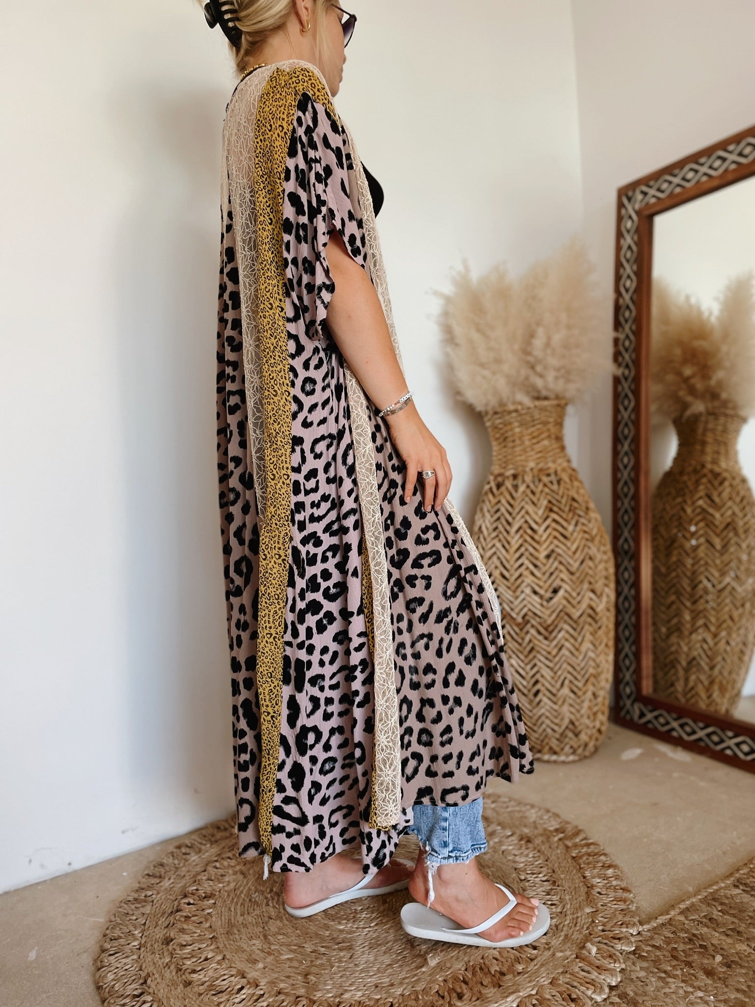 Brittany Leopard Oversized Kimono