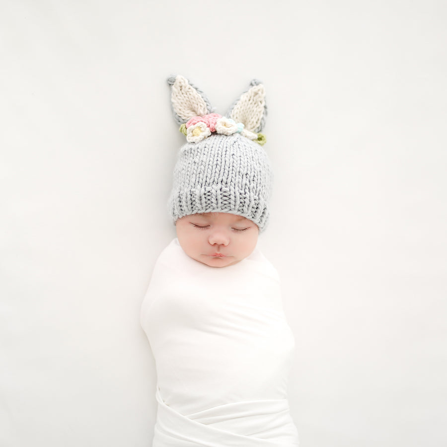 Bailey Bunny Hand Knit Hat The Blueberry Hill