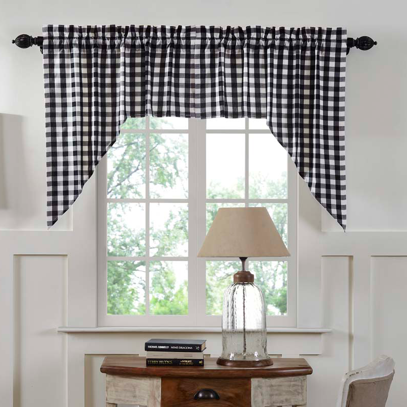 Country Farmhouse Curtains Country Kitchen Curtains Window   39366 Black 001 350x@3x 