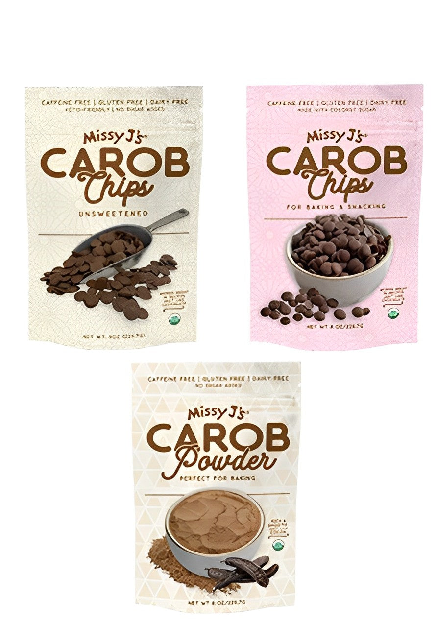 Missy J's Carob Baking Essentials Sampler-3pk