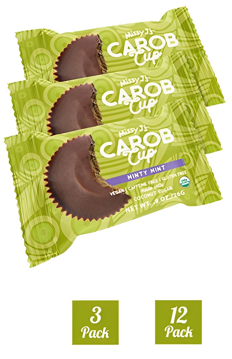 Missy J's Carob Cup Mint - 3 or 12pk