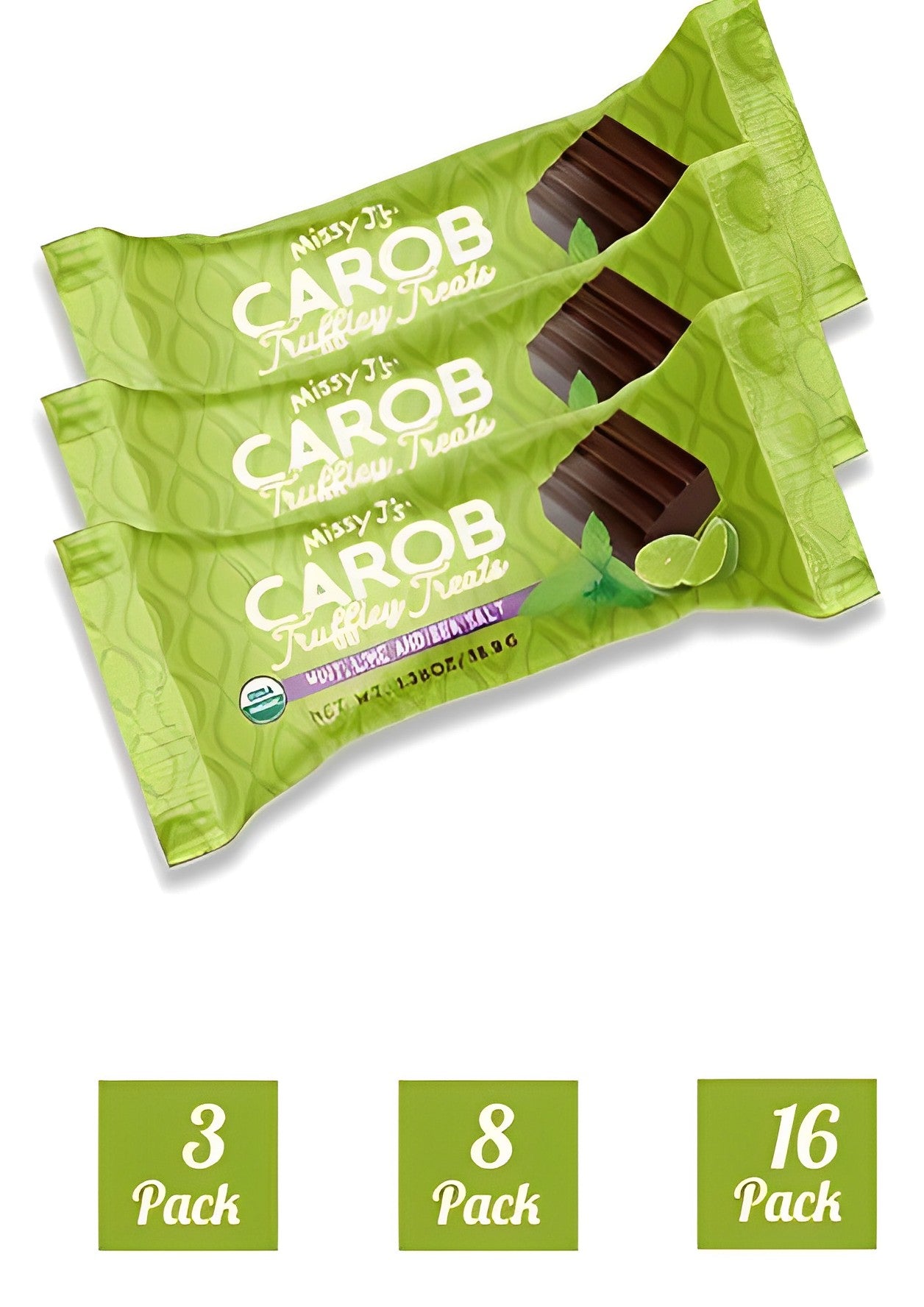 Missy J's Carob Cup Mint - 3 or 12pk