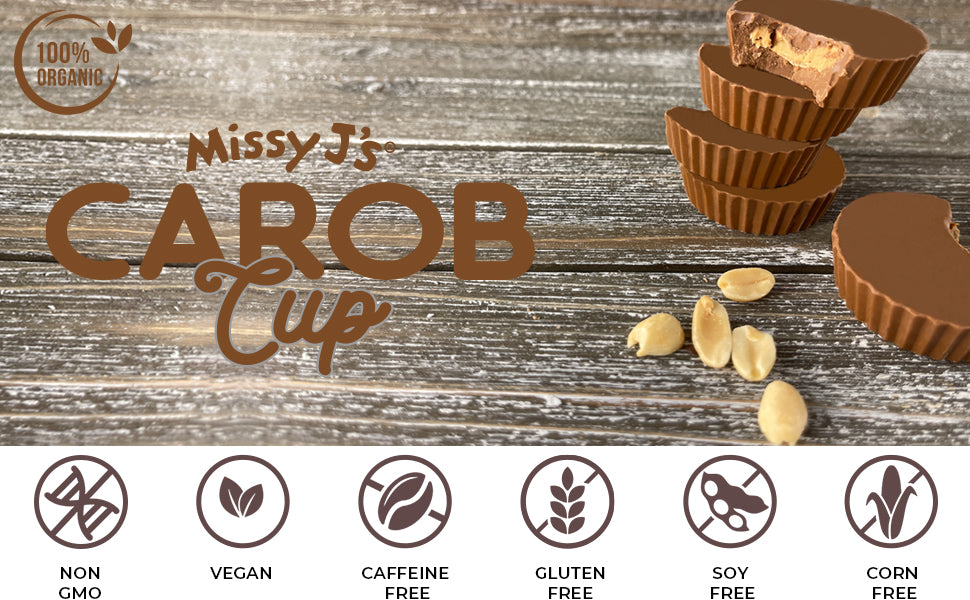 Missy J's Carob Peanut Butter Cup - 3 or 12pk
