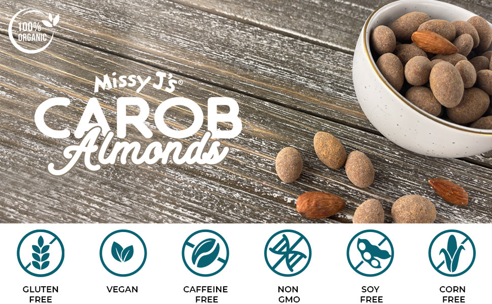 Missy J's Organic Carob Covered Almonds 6oz