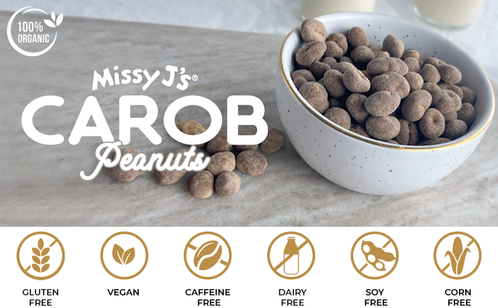 Missy J's Organic Carob Covered Peanuts 8oz