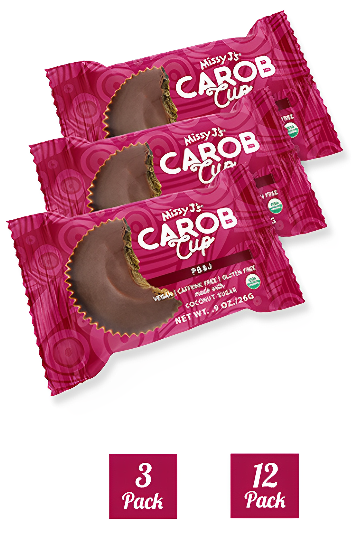 Missy J's Carob PB&J Cups-3 or 12pk