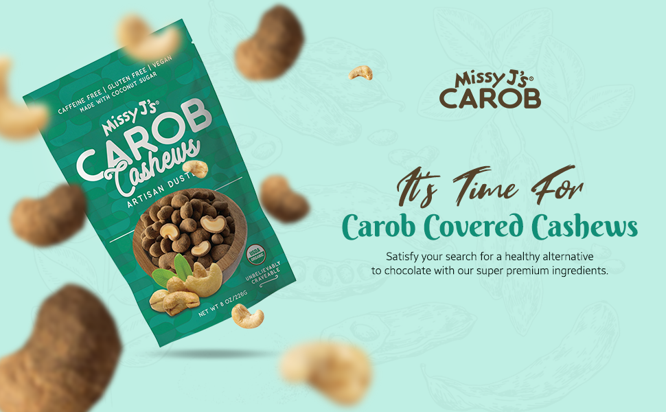 Missy J's Organic Carob Covered Cashews 8oz