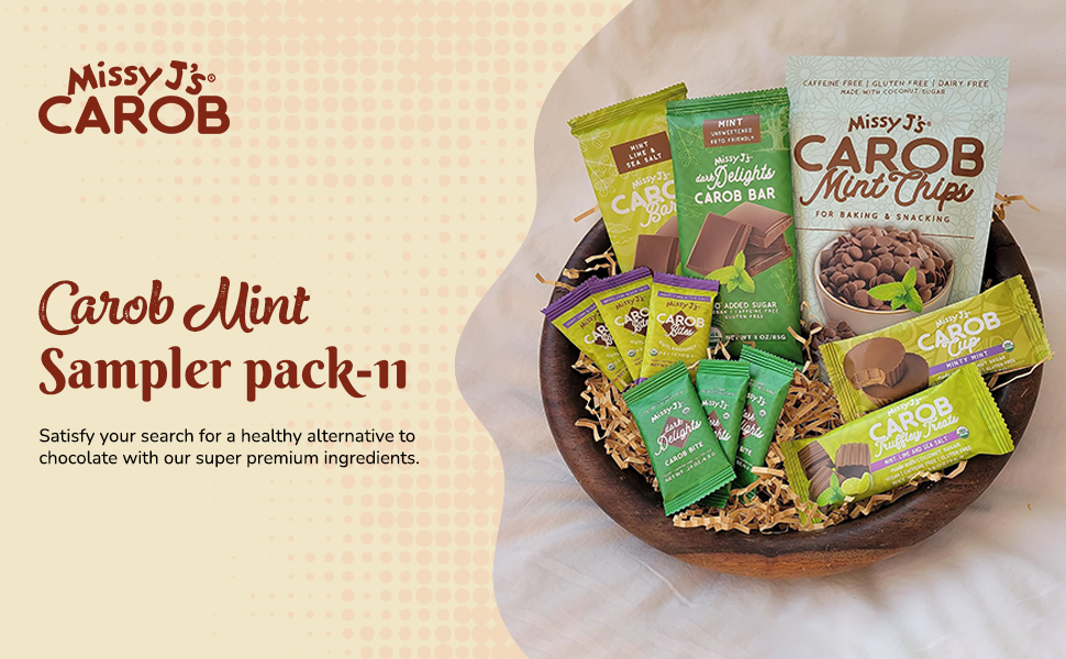 Missy J's Carob Peanut Lovers Sampler pack-9 products