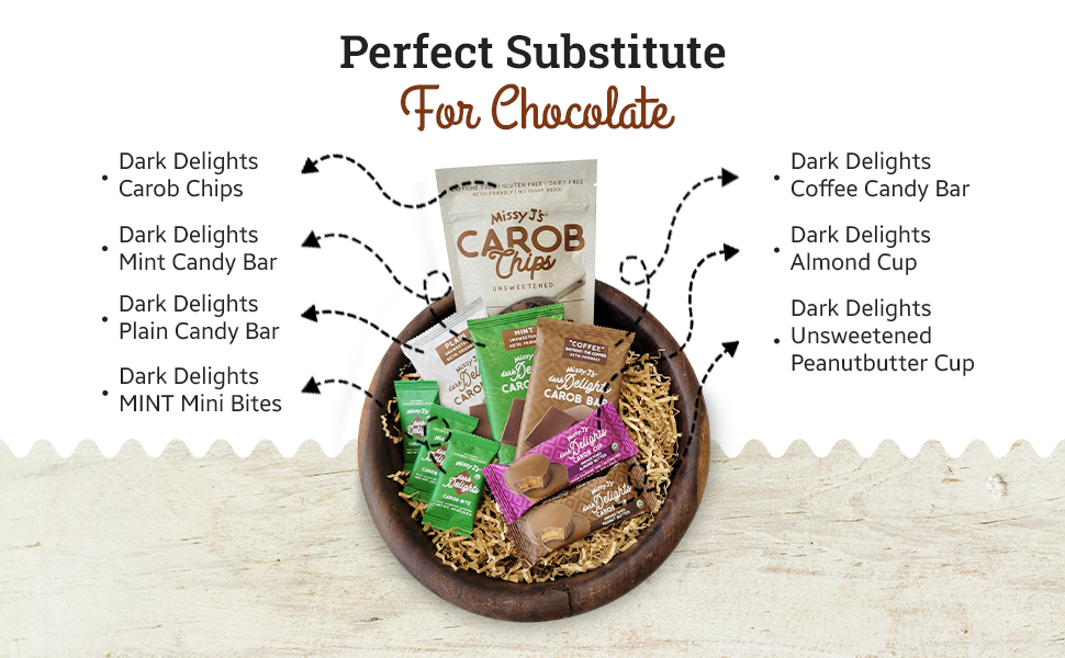 Missy J's Carob Unsweetened Everything Sampler pack-9 products