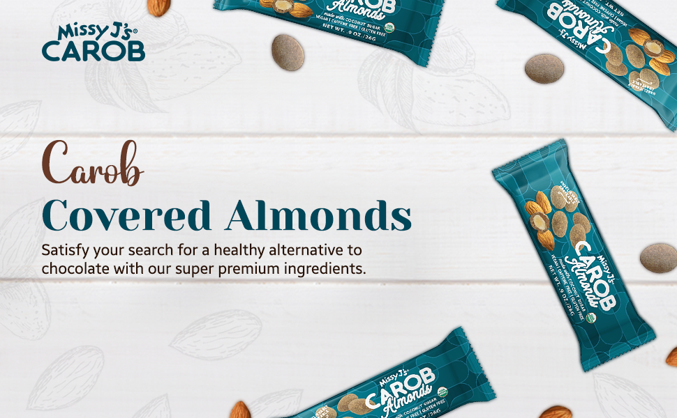 Missy J's Organic Carob Covered Almonds .9 oz