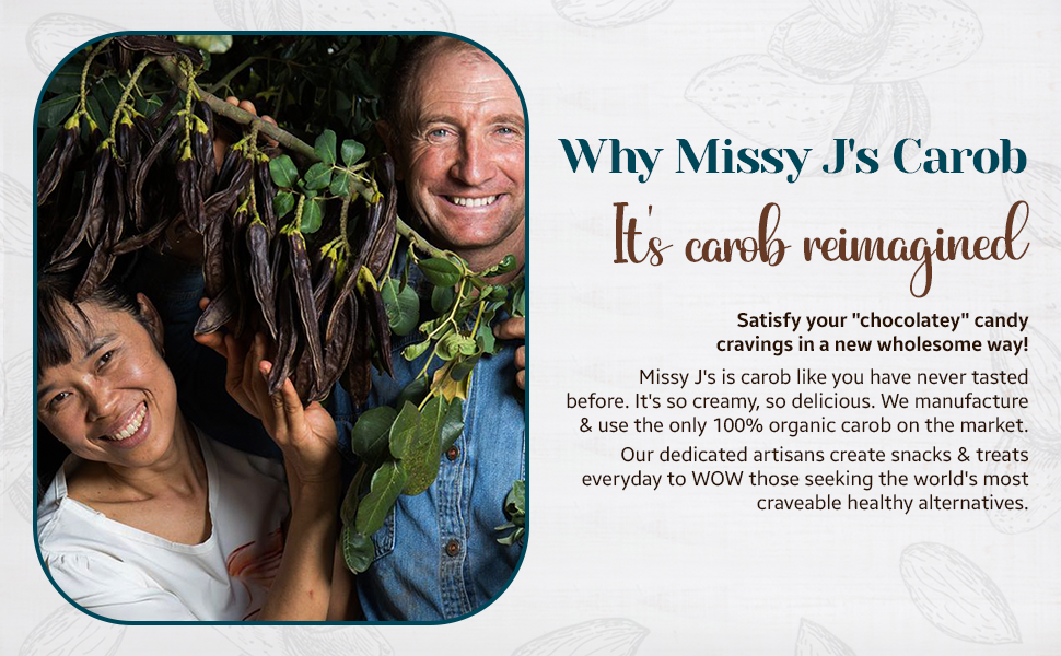 Missy J's Organic Carob Covered Almonds .9 oz