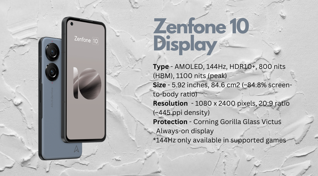 Zenfone 10 Display specs