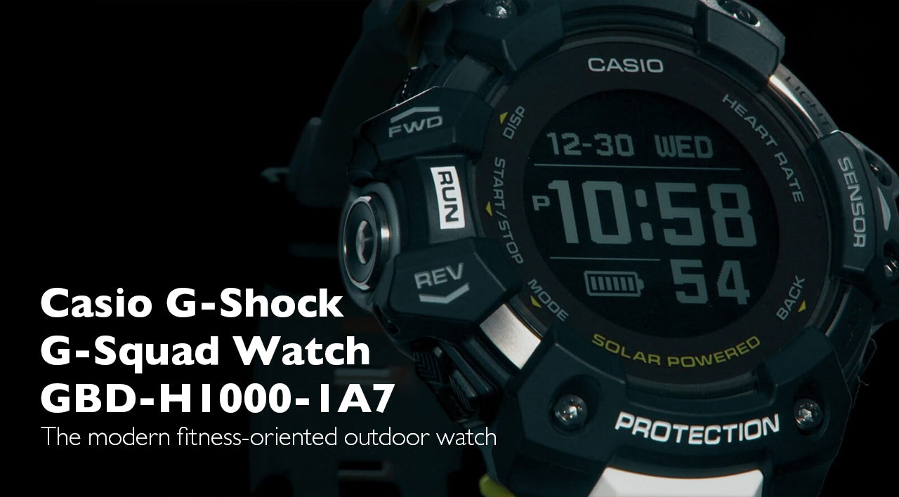 Casio G-Shock G-Squad Watch GBD-H1000-1A7 - The fitness oriented outdoor watch