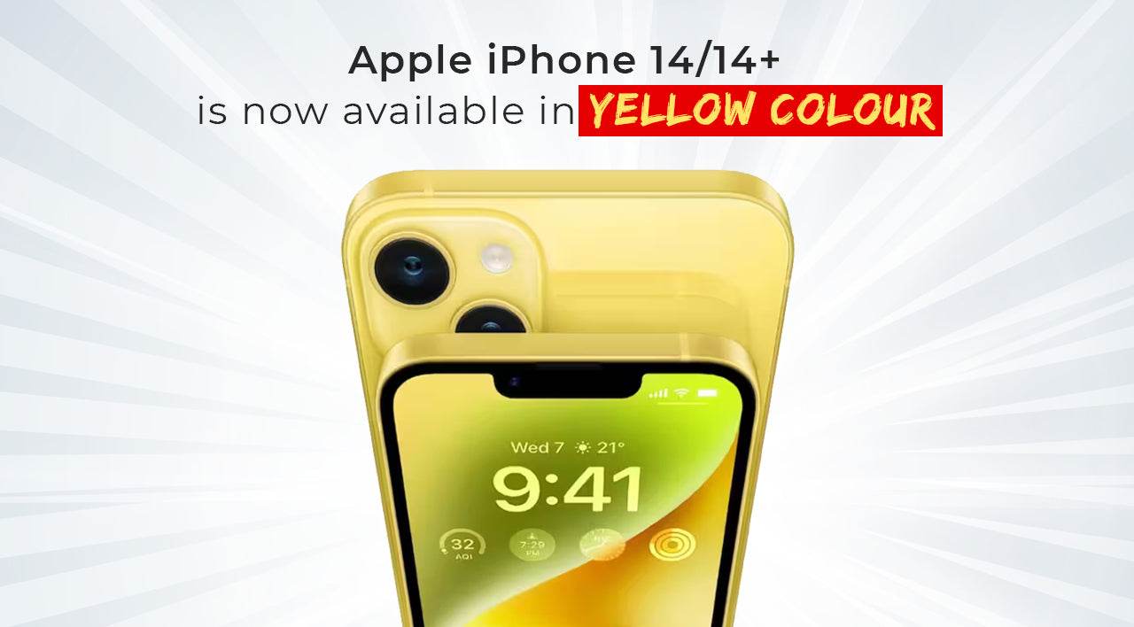 iPhone 14 in yellow colour