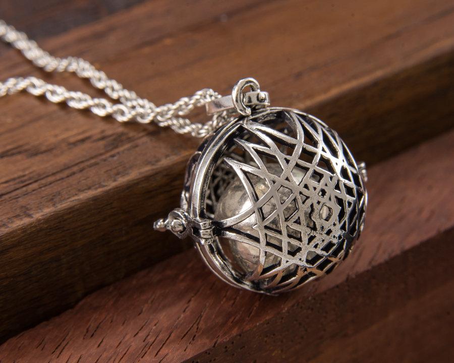 Sri Yantra Necklace  Handcrafted by Silver Luthier