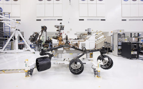 The 3m, 890kg Perseverance Rover is powered by a radioisotope generator.