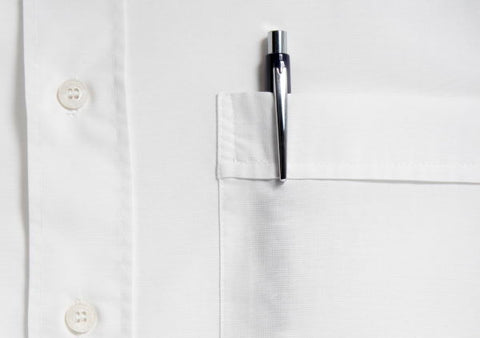 image of pen in a white shirt pocket