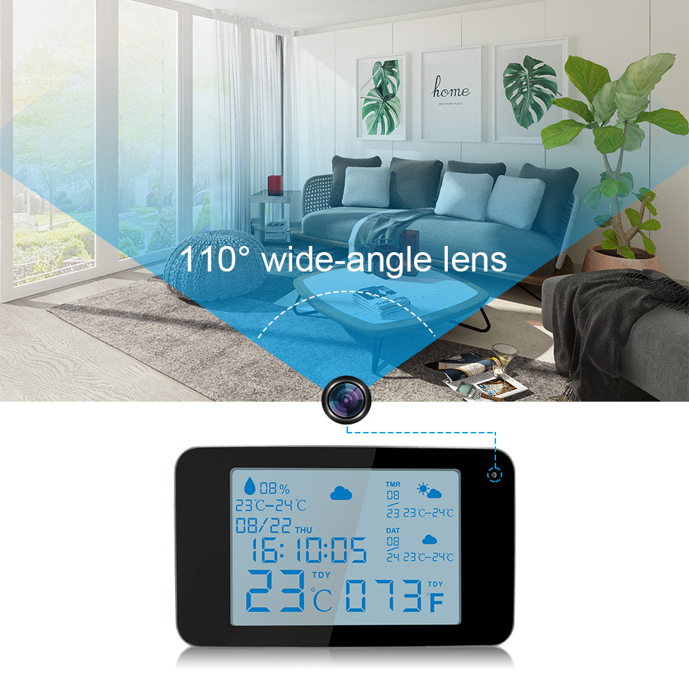 WIFI Weather Station Hidden Nanny Camera 1080P Video